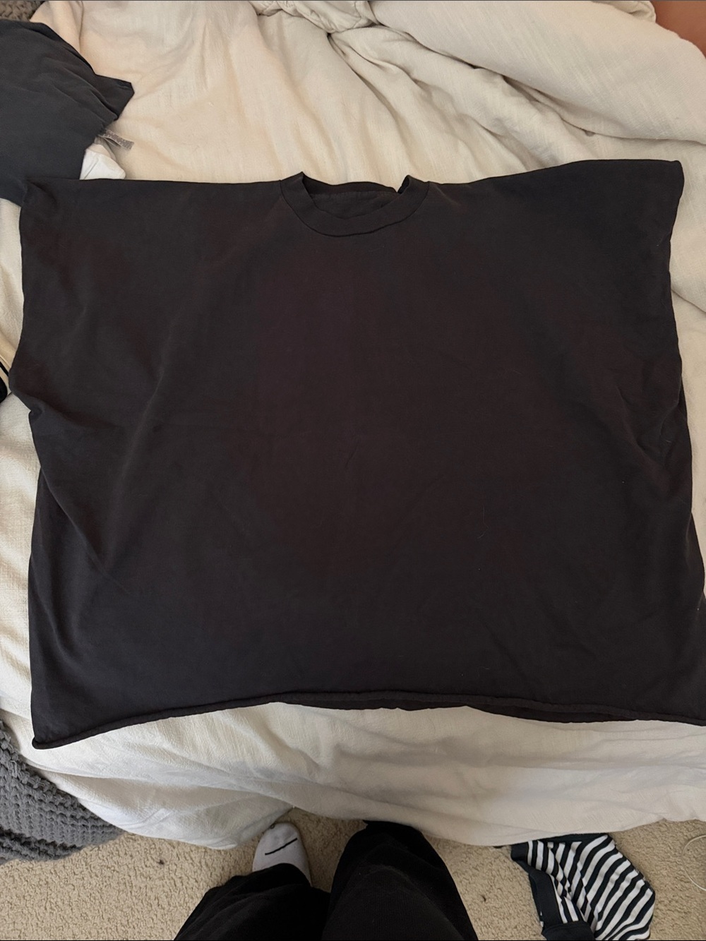 Yeezy Black Short Sleeve Crew Neck T-Shirt